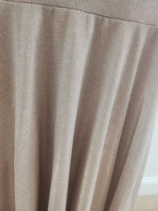 Рокля rose gold лято къса с деколте розова