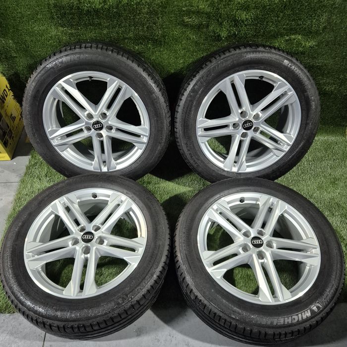 Jante impecabile Audi Q5 R 19 5x112 cu anvelope 235 55 19 Michelin