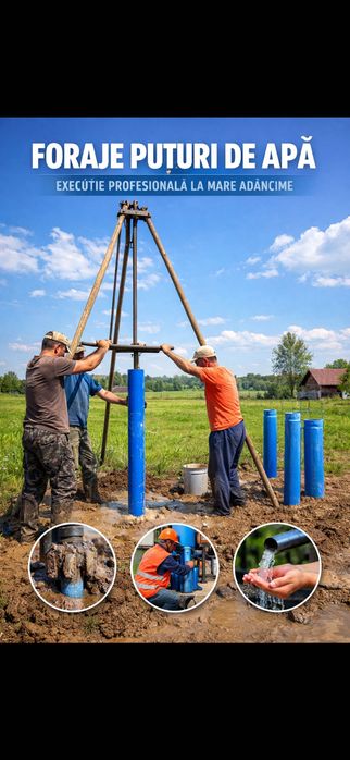 Foraje puțuri profesionale