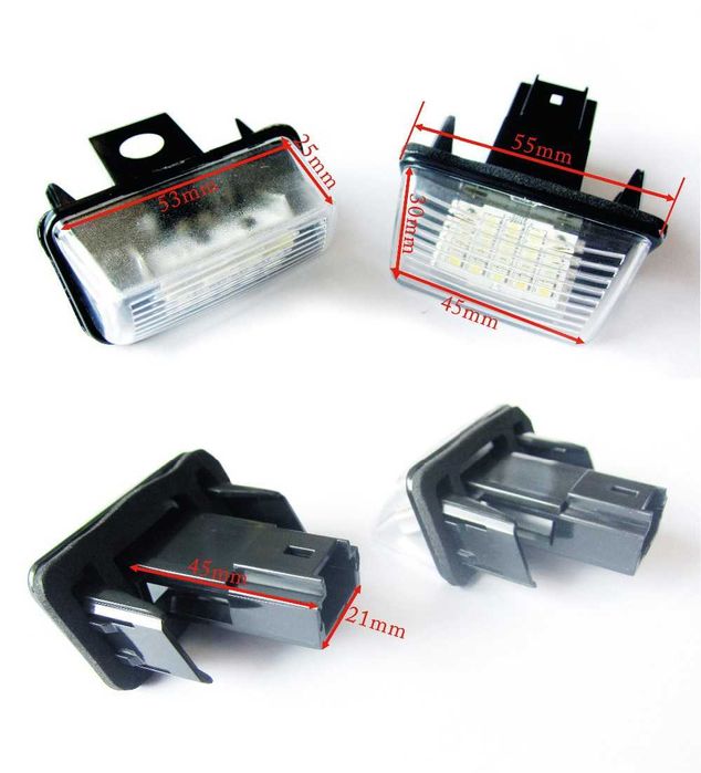 Lampi LED numar Citroen C3 C4 C5 C6, Picasso - Fara Eroare