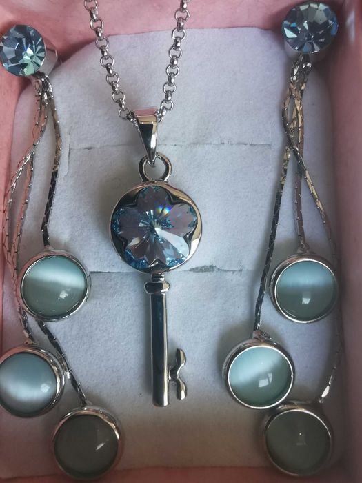 Бижута, сет колие и обеци, чоукър Алеса, Alessa