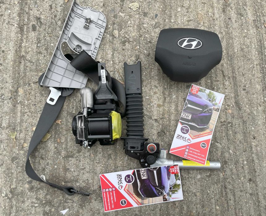 Hyundai Elantra 6 airbag volan / genunchi / pasager / set centuri sig