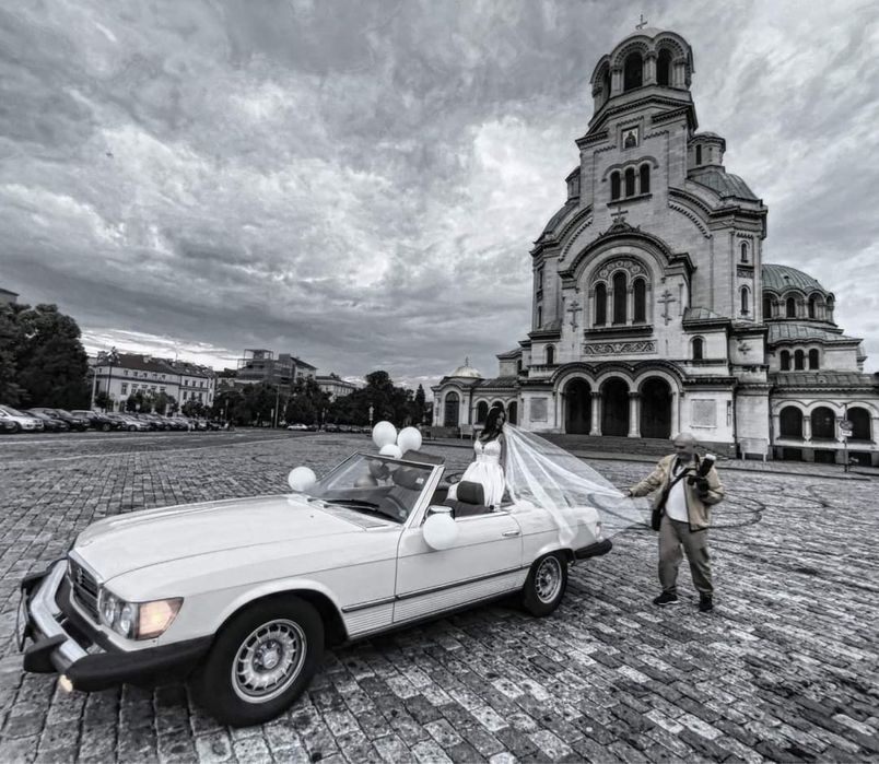 Ретро автомобил Mercedes SL 380 под наем