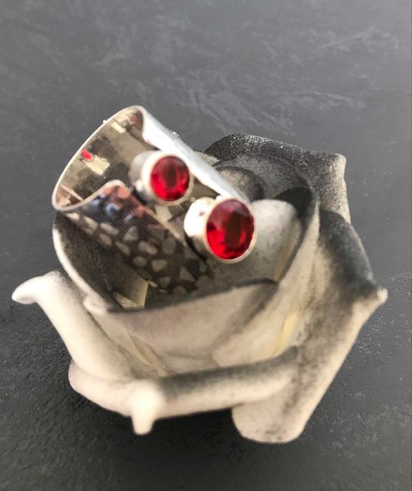 Inel Argint 925 cu Pietre Semipretioase Granat