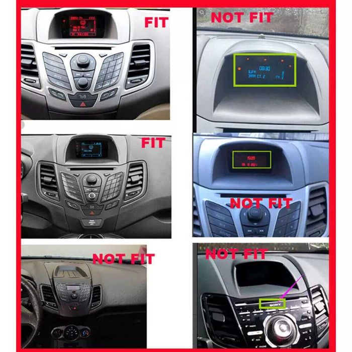 Мултимедия Двоен дин Навигация за Ford Fiesta 2009-2014 Android 2DIN