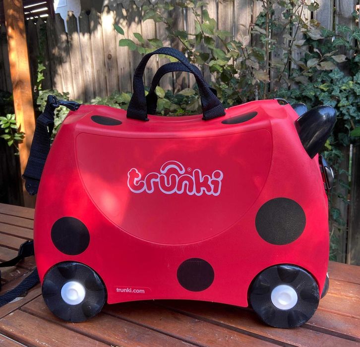 Valiza copii Trunki, Harley - Buburuza, foarte putin utilizat!