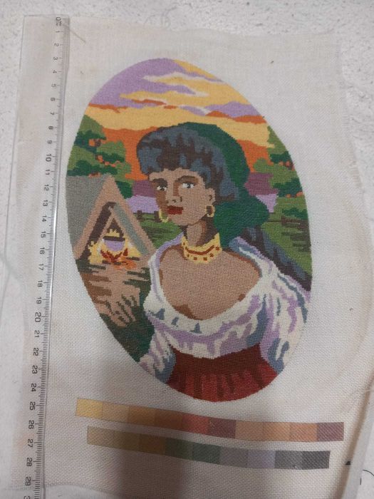 Goblen lucrat manual – Portret