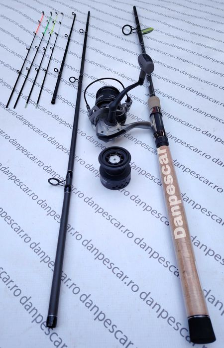 SET Feeder LANSETA TFD1 3m 60-200gr 4Varfuri + MULINETA PROFL LA5000