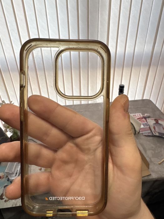 Семпъл прозрачен кейс D30 Iphone 14/15