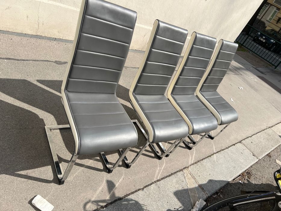4 Scaune imitație piele