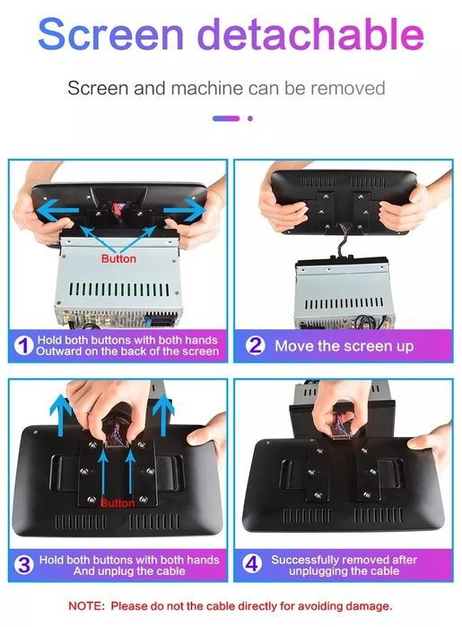 Android екран 10 и 9 инча Универсална 360 ° 1 дин  андроид навигация