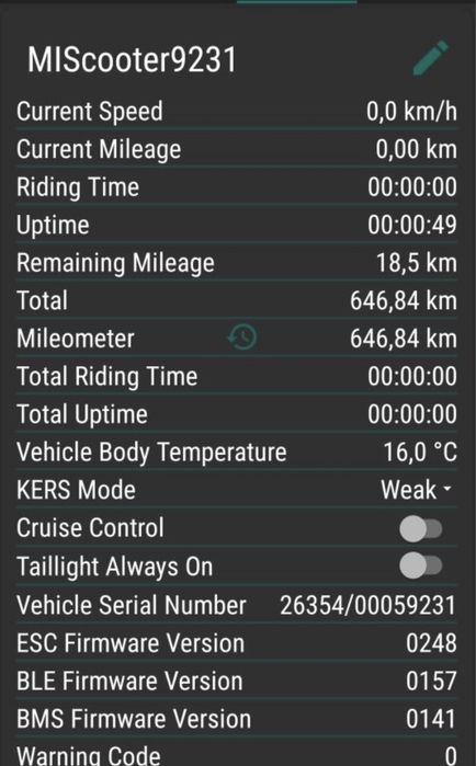 Дисплей / Километраж за Електрическа тротинетка Xiaomi M365 Pro