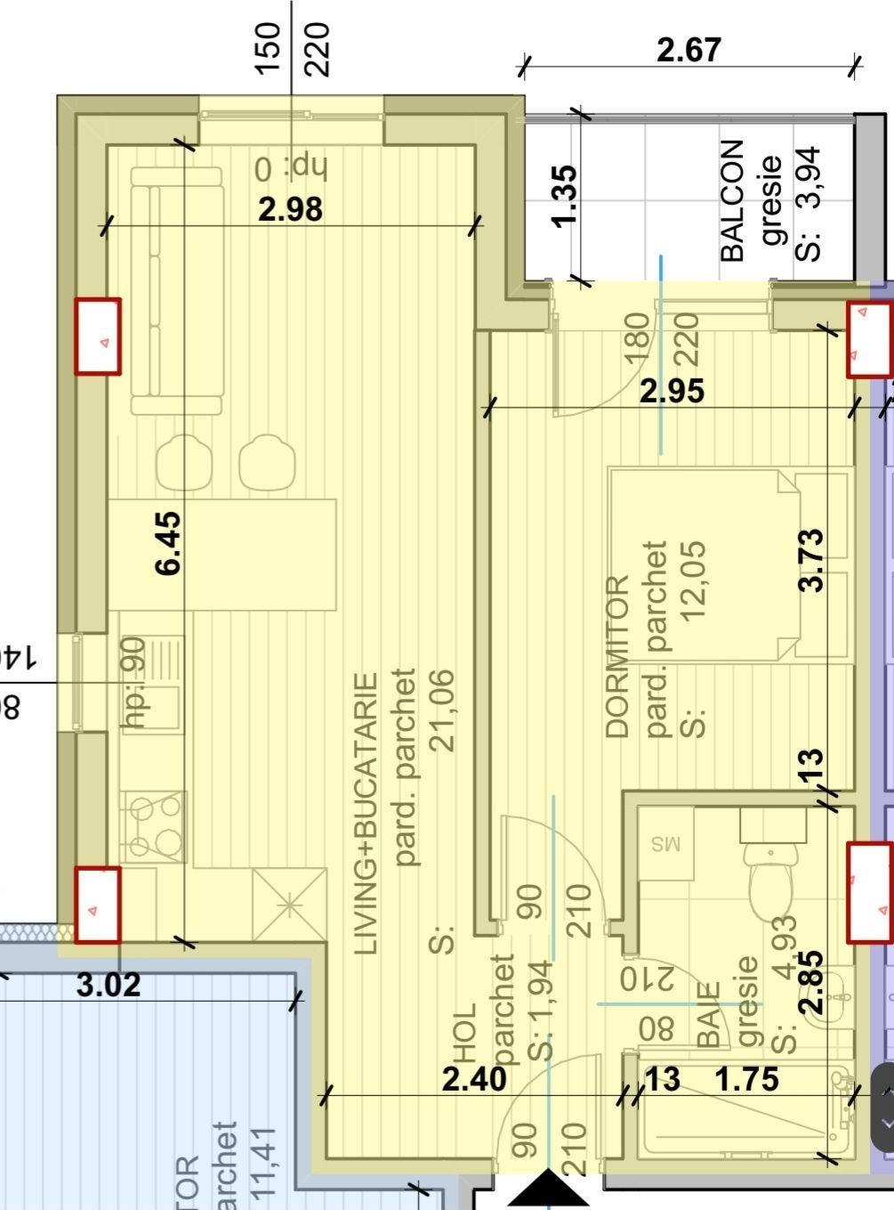 Etaj Bloc Nou Finalizat Apartament Cu Camere Baia Mare Olx Ro