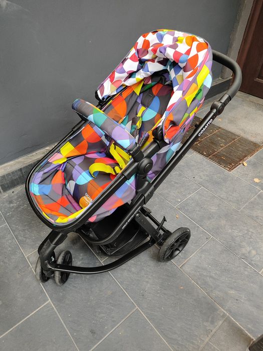 Бебешка количка Cosatto Giggle 2in1 с кош за кола, дъждобран и чувал