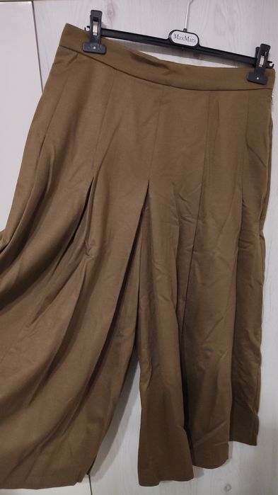 Pantaloni Max Mara 100% Virgin Wool – Croi Wide Leg/Culottes – Camel