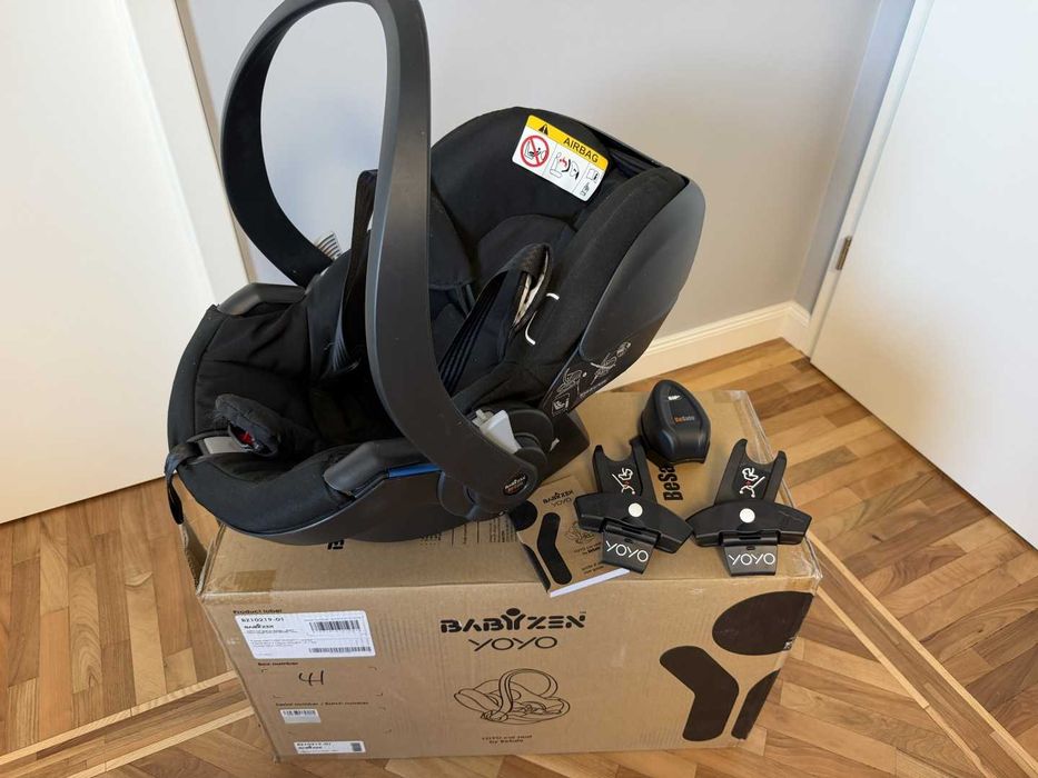 Cărucior Babyzen YOYO2 gri, set complet 3 în 1 + accesorii