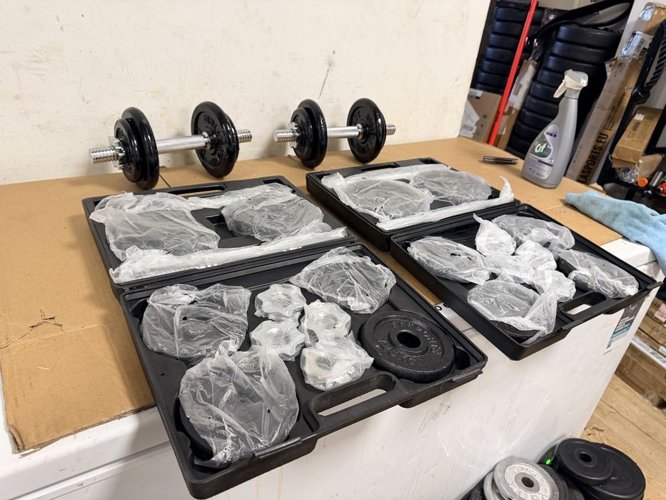 Gantere Reglabile noi cu geanta set 20 kg noi Germany pret 250 lei, am si mai mari