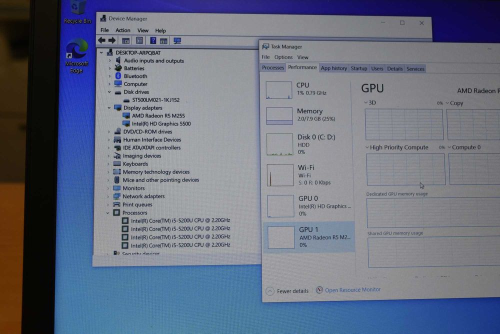 HP Probook 450 G2 I5 5200U AMD video card 8 GB RAM