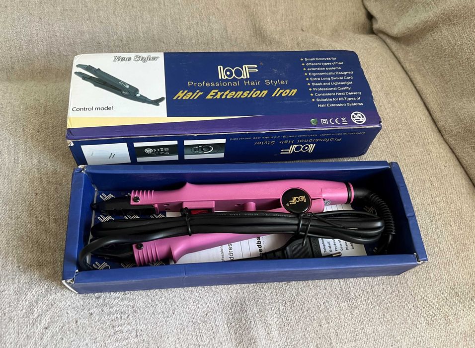Aparat profesional LooF L-601 pentru extensii păr, ca nou, cutie