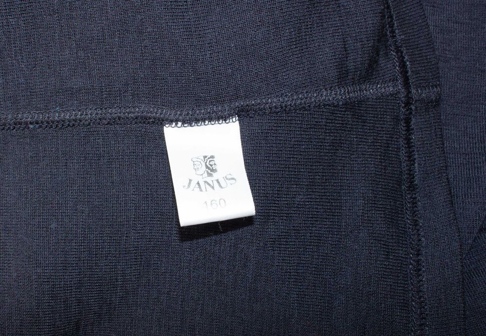 Janus дамска блуза от мериносна вълна сива поло яка термо бельо S