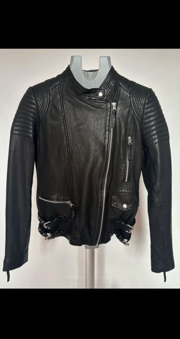 Geacă biker piele naturală MDK Copenhagen noua cu etichetă marimea 36