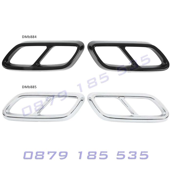 Двойни стикери накрайници ауспух Mercedes C W206 AMG мерцедес тунинг