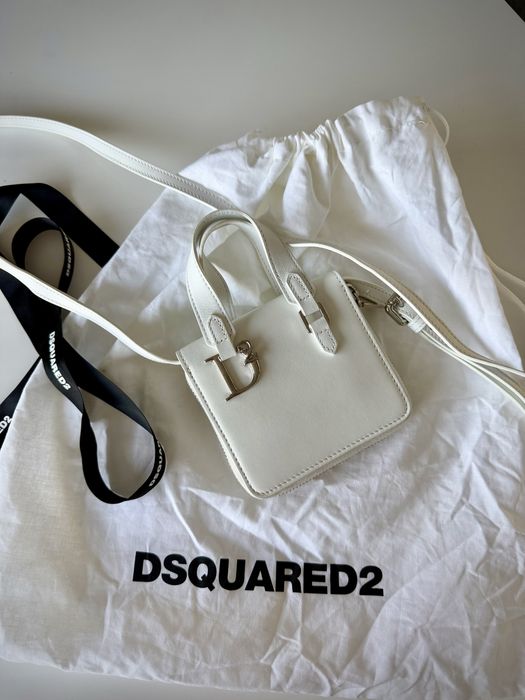 DSQUARED2 малка бяла чанта / mini bag