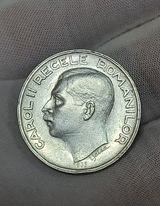 Moneda 250 lei 1935 Carol ll Rara Bani vechi