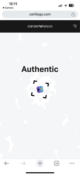 Emporio Armani : Stretch Cotton Loose Fit Zipper - НОВА S / Оригинал