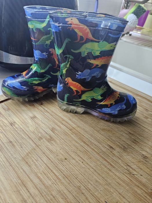 Cizmulițe cauciuc cu becuri mărimea 22