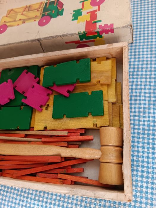 Joc vechi Construction Set, de colectie, perioada comunista RSR,