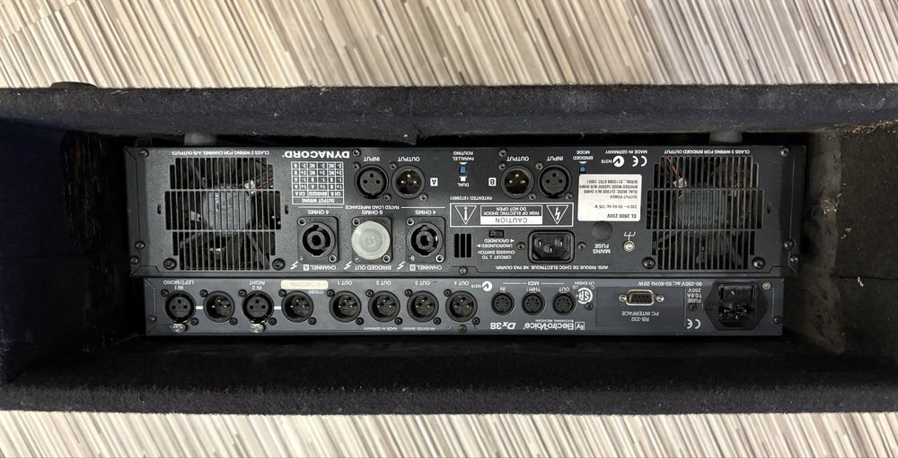Dynacord CL 2000   2х1000w и процесор Electro voice DX 38