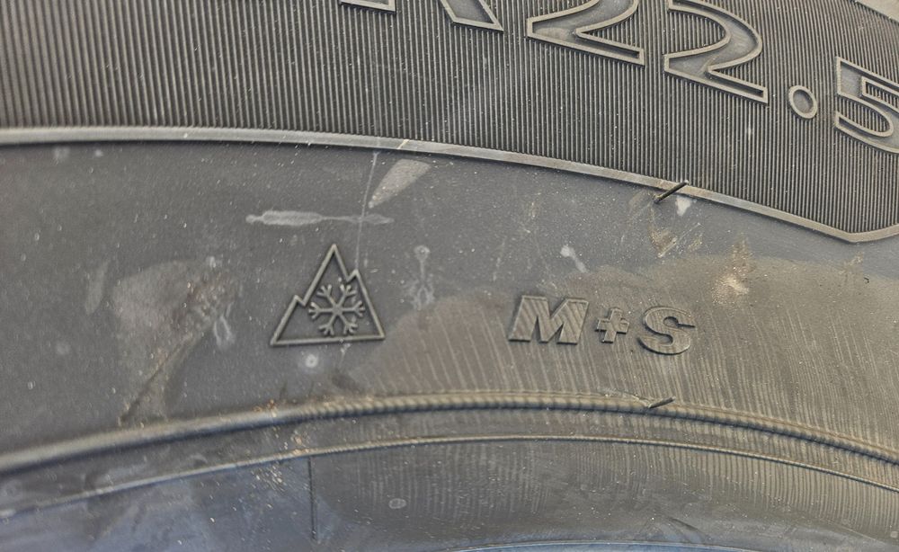 295/80 R22.5, 154M, GROUNDSPEED 3PMSF, Anvelope directie M+S