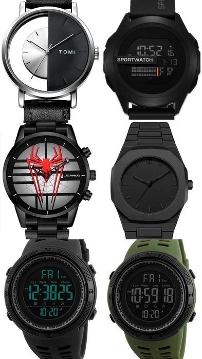 часы наручные, кварцевые и электронные