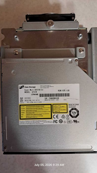 Rack Server 5.25" Hot-Swap + 4x SSD Samsung 870 EVO 500GB + DVD Writer Hitachi-LG