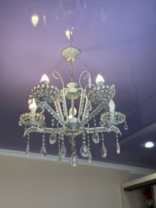 Люстра для спальный, серый