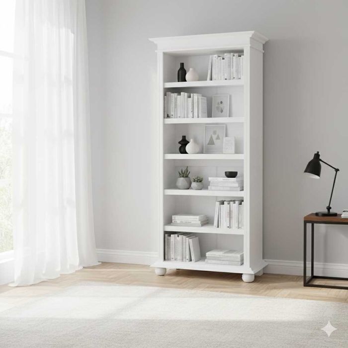 Etajera biblioteca din lemn masiv Seby