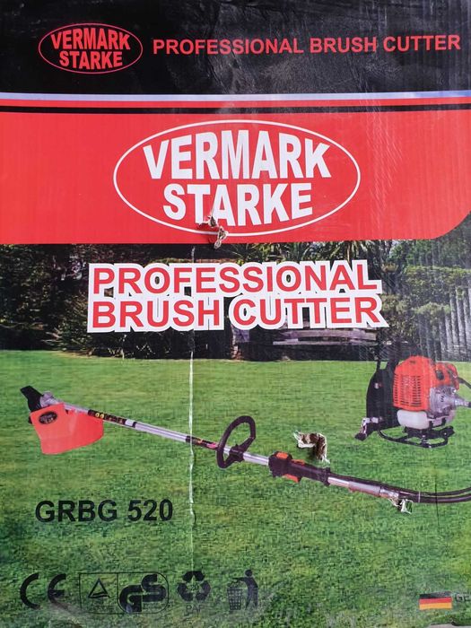 Професионален Бензинов Тример за трева Vermark Starke 52 куб. ГРЪДЕН