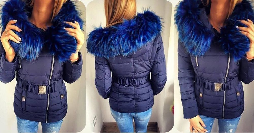 Зимно дебело яке с колан