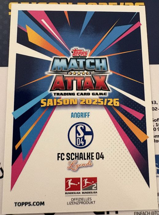 Card fotbal Raúl González – Limited Edition – FC Schalke 04 – Topps Bundesliga