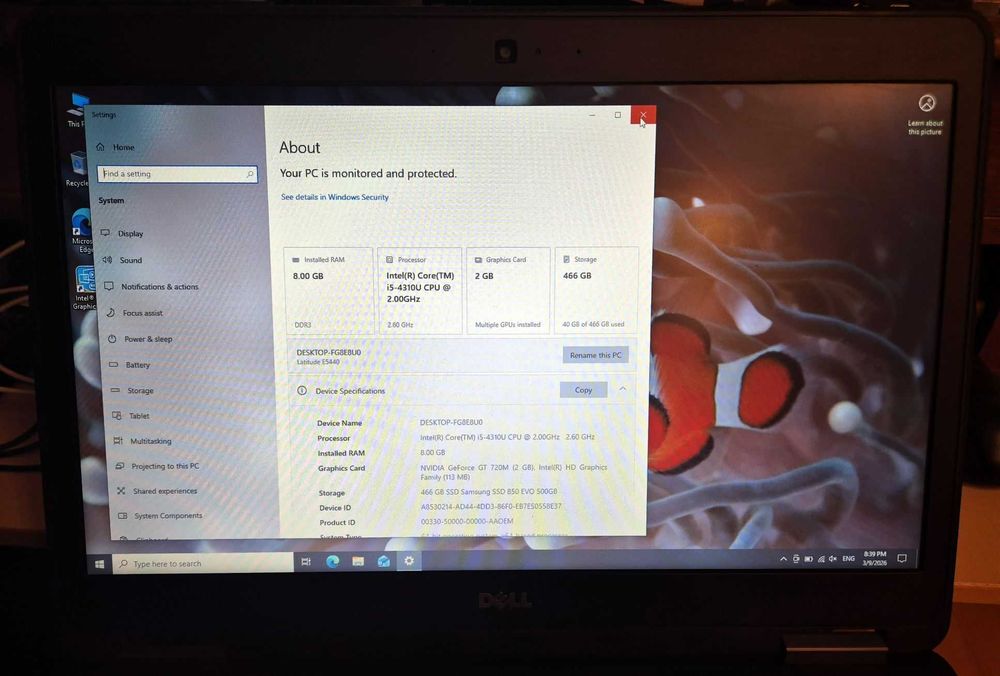 Laptop Dell Latitude E5440