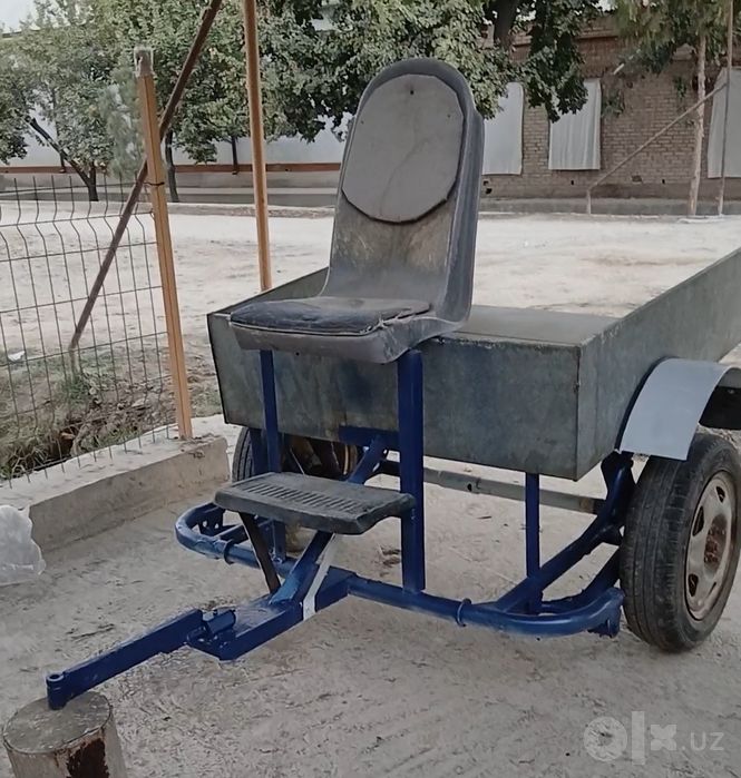 Мотоблок култиватор учун прицеп амартизаторли