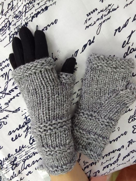 Перчатки-митенки