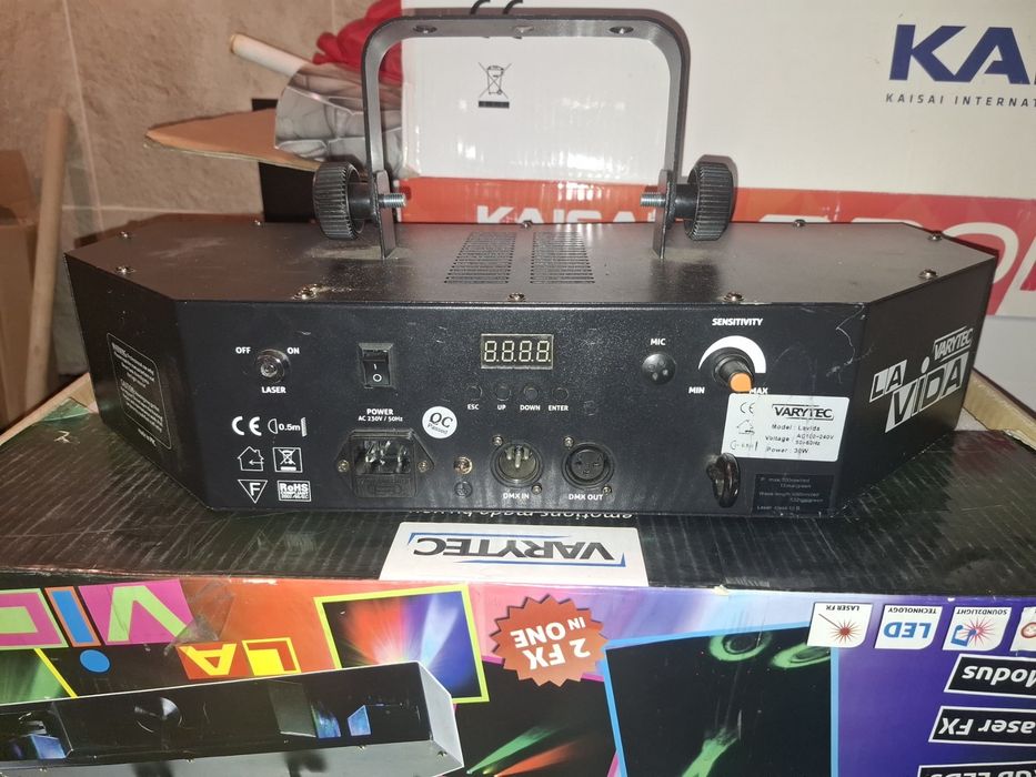 DJ Led  light laser Дискотечен ефект лазер 2 в 1