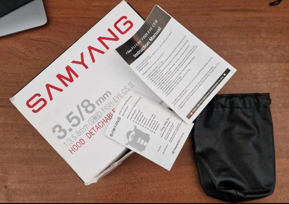 Obiectiv foto 8 mm Samyang montura Canon