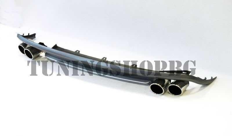 S5 дифузер за Audi A5 coupe 07-16 с накрайници