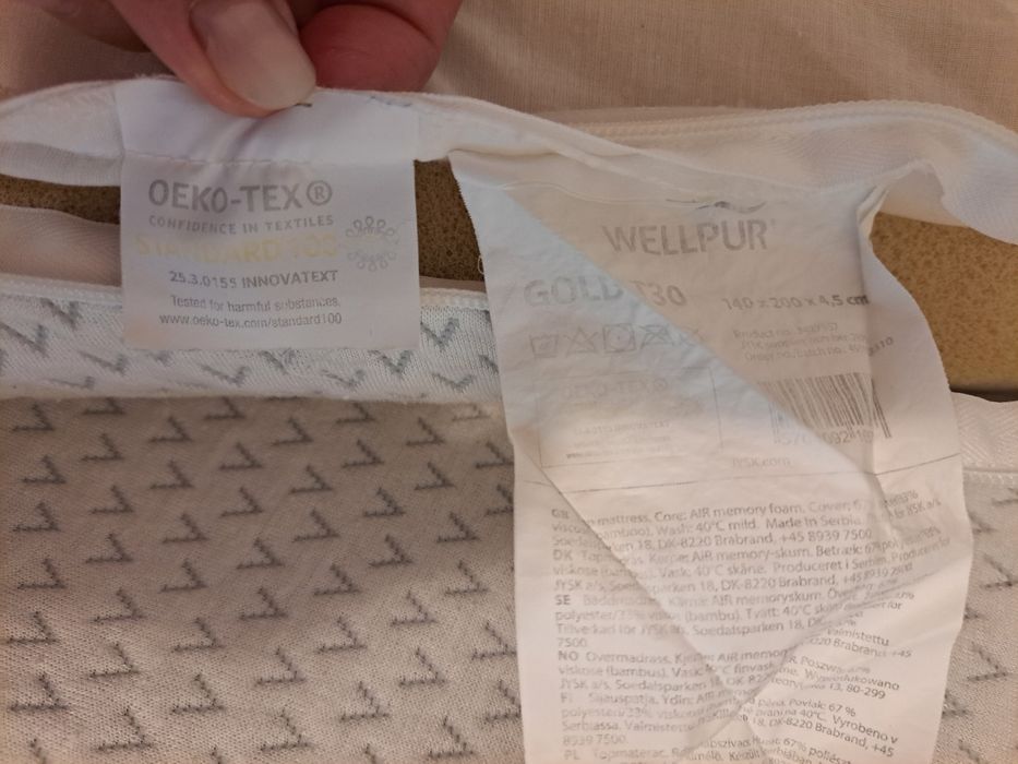 Saltea superioara Wellpur