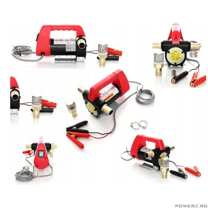 Pompa pentru transfer combustibil 12V, 250 W, 55 l/min, Kraft