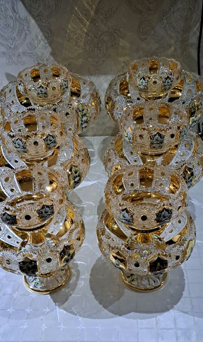 Чехословакия оргинал богема хрусталь 11 штук новый