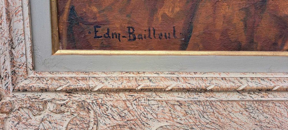 #Matisse - Tablou mare, Edmond Bailleau - Nud, ulei pe panza, Franta